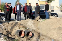 Başkan Gültak, Karaduvar'ı Ziyaret Edip, İncelemelerde Bulundu