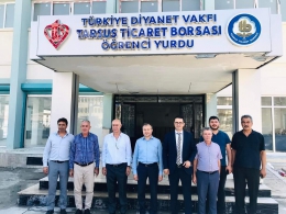 Tarsus Ticaret Borsası Öğrenci yurdunu incelediler