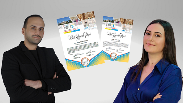 Onur Özbozkurt ve Fatma Yeşilkuş'a İspanya'da En İyi Akademik Çalışma Ödülü