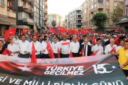 Başkan Atsız Afşin Yılmaz Demokrasi Nöbetinde