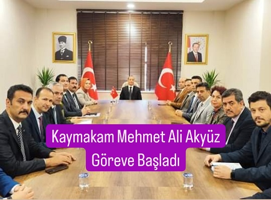 Tarsus'un Yeni Kaymakamı Mehmet Ali Akyüz Göreve Başladı