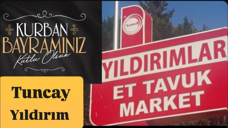 Tarsus Yıldırımlar Et Market Kurban Bayramı Kutlama Mesajı 
