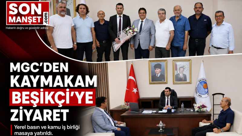 Mersin Gazeteciler Cemiyeti'nden Akdeniz Kaymakamı Murat Beşikçi'ye Ziyaret