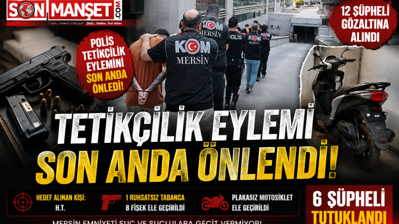  Mersin'de Tetikçiler Eylemi Gerçekleştiremeden Enselendi