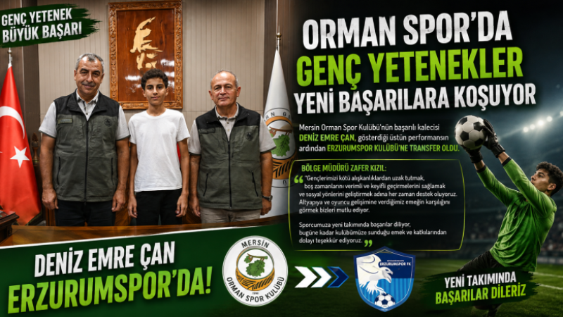 Mersin Orman Spor’da Genç Yetenekler Yeni Başarılara Koşuyor