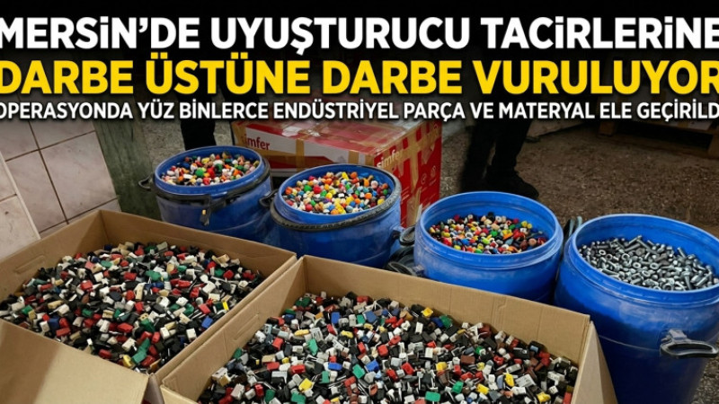 Mersin'de Uyuşturucu Operasyonunda 1 milyon adet Hap ele geçirildi