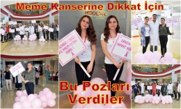 Sağlıkçılar Meme Kanserine Dikkat İçin Bu Pozları Verdi