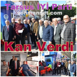 Tarsus İyi Parti Kızılaya Kan Verdi 