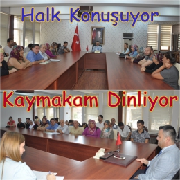 Tarsus Kaymakamı Otcu ilk Halk toplantısını yaptı