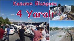 Tarsus Taşobası’nda Kazada 4 Kişi Yaralandı
