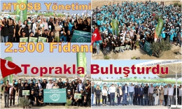 MTOSB’ye 2 bin 500 fidan dikildi