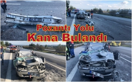 Tarsus Pozantı yolunda kazada 1 kişi ağır yaralandı 