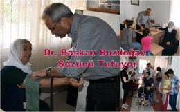 Doktor Belediye Başkanı Ücretsiz muayene uygulaması başlattı