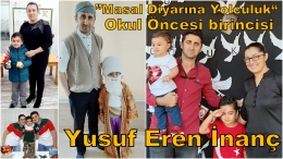 Masal Diyarına Yolculuk Yarışmasında okul öncesi 1.si Yusuf Eren İnanç