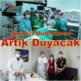 Suriyeli Muhammed’e Tarsus’ta Biyonik Kulak Takıldı