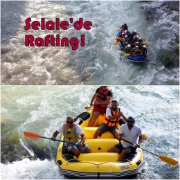 Tarsus Şelalesinde Rafting keyfi