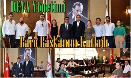 DEVA Partisi İl Yönetimi Baro Başkanı Özdemir'i Kutladı