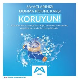 MESKİ Sayaçların Donma Tehlikesine Karşı Halkı Uyardı