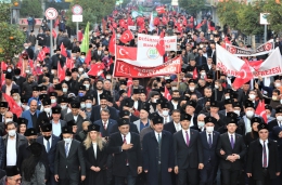 Binlerce Mersinli 3 Ocak Zafer Yürüyüşünde Tek Yürek Oldu