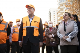 Başkan Seçer, Göçmen Katlı Kavşak Çalışmalarını İnceledi