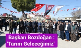 Başkan Bozdoğan, 12 Köye Daha Ücretsiz Fide Dağıttı