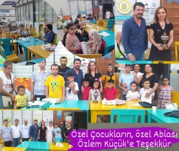 Tarsus Otizm Derneği'nden Özlem Küçük'e Teşekkür