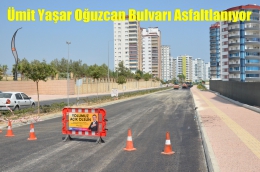 Ümit Yaşar Oğuzcan Bulvarı Asfaltlanıyor