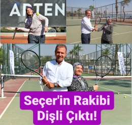 Durdu Teyze, Başkan Seçer'e Tenis'te Kök Söktürdü!