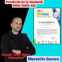 Doç. Dr. Onur Özbozkurt’un Akademik Çalışmasına Portekiz’de En İyi Bildiri Ödülü