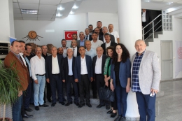 TŞOF Başkanı Apaydın ve yönetiminden Başkan Sarı’ya ziyaret