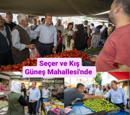 Başkan Seçer, Milletvekili Kış'la Güneşli Mahallesinde