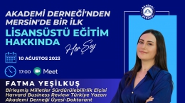 AKADEMİ Derneği Mersin'de Bir İlk'e Daha İmza Attı