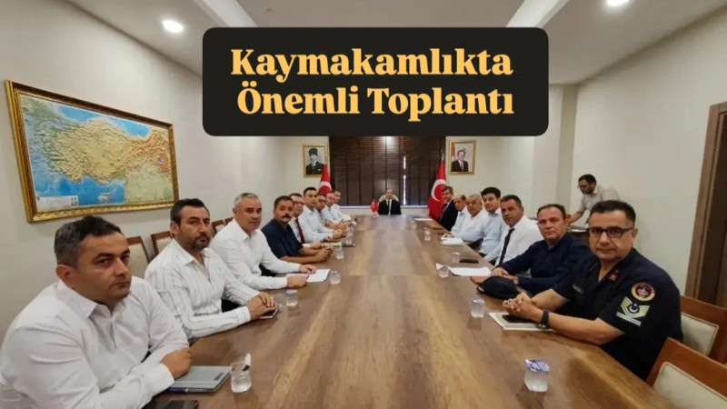 Tarsus Kaymakamlığında Mevsimlik İşçiler Konulu Toplantı