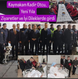 Tarsus Kaymakamı Otcu, Yılbaşı gecesini kurum ziyaretleriyle geçirdi