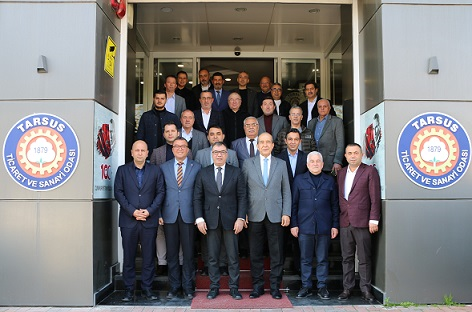 Tarsus Cumhur İttifakı Adayı Mahmut Tat TSO'yu Ziyaret Etti