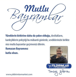 YILDIRIMLAR MARKET TUNCAY YILDIRIM BAYRAM TEBRİĞİ