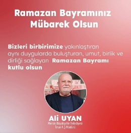 Büyükşehir İmar İnş. Genel Müdürü&Meclis Üyesi Ali Uyan Bayram Tebriği