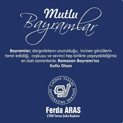 ÇYDD Başkanı Ferda Aras, Bayram Tebriği
