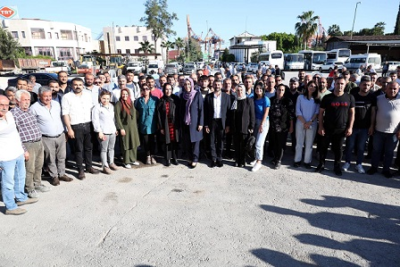Eş Başkanlar Akdeniz Çalışanlarıyla Biraraya Geldi