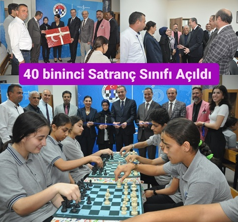 Türkiye’nin 40 bininci Satranç Sınıfı Tarsus’ta açıldı
