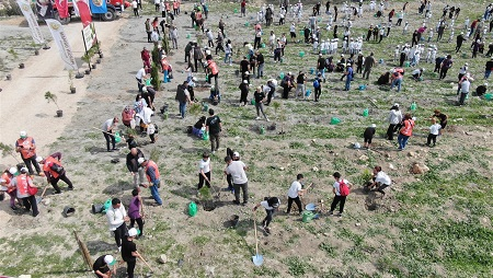 Orman Bölge Müdürlüğü Tebessüm Gönüllüleri İle Fidan Dikti
