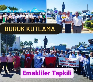 Tarsus'ta Emekli Derneklerinden Buruk Kutlama