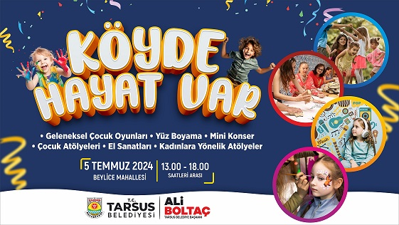 Tarsus Belediyesi'nden Köyde Hayat Var Etkinlikleri