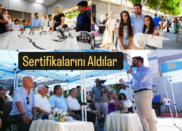 Kültür ve Sanatın Yetenekli Kursiyerleri Sertifikalarını Aldı