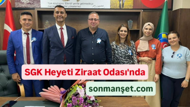 SGK Heyetinden Tarsus Ziraat Odası'na Ziyaret 