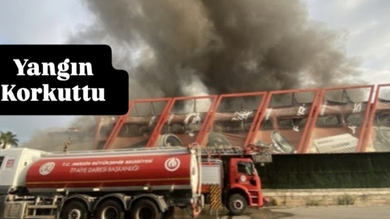 Mersin'de Ses ve Görüntü Sistemleri üreten Fabrikada Yangın 