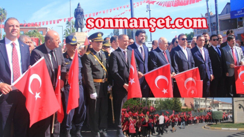 Tarsus'ta Cumhuriyet Yürüyüşüne yoğun ilgi