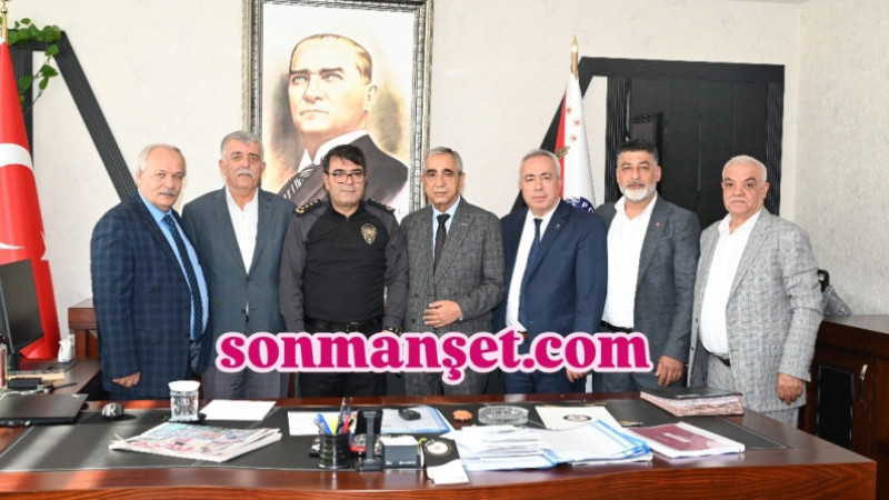 MESOB Başkan ve Yönetimi İl Emniyet Müdürü Yılmaz'ı Ziyaret Etti 