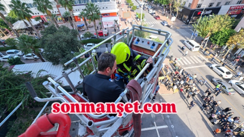 Mersin Büyükşehir'den Metropol'de Yangın Tatbikatı 