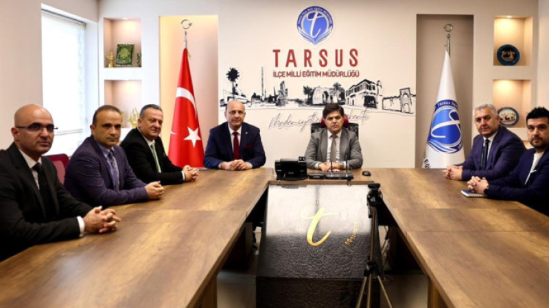 Mersin MEM Müdürü Özdemirci, Tarsus Milli Eğitim'de